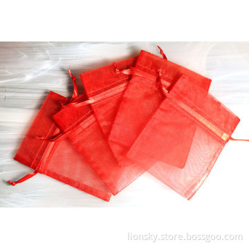 Silk Jewelry Pouch Organza Drawstring Bags